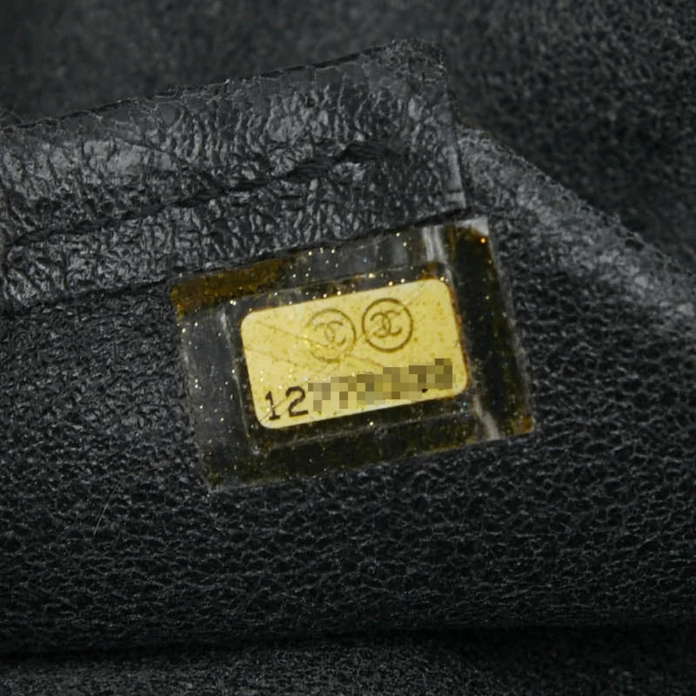 CHANEL Black Caviar Leather Tote Bag